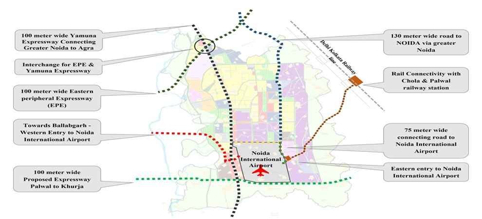 Jewar Airport Map
