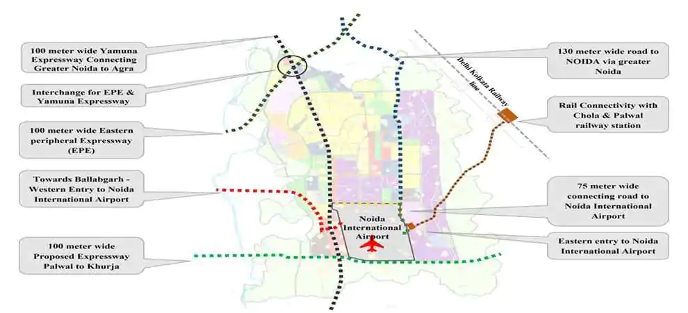 Jewar Airport Map