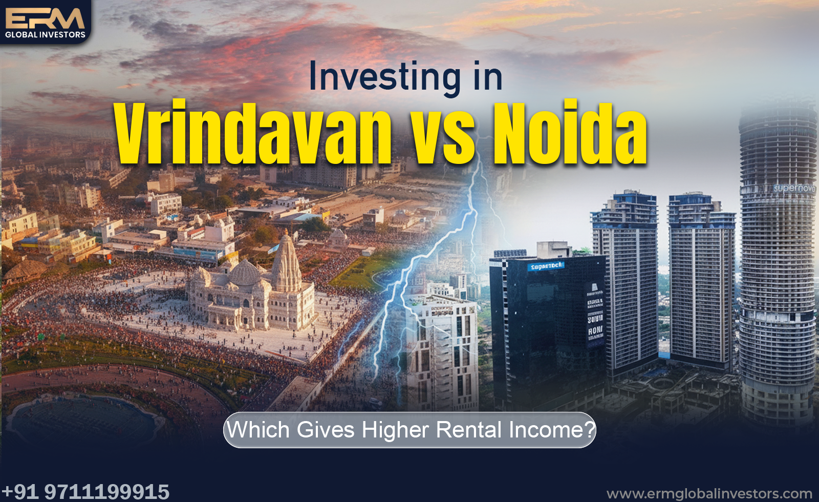 Investing in Vrindavan vs Noida