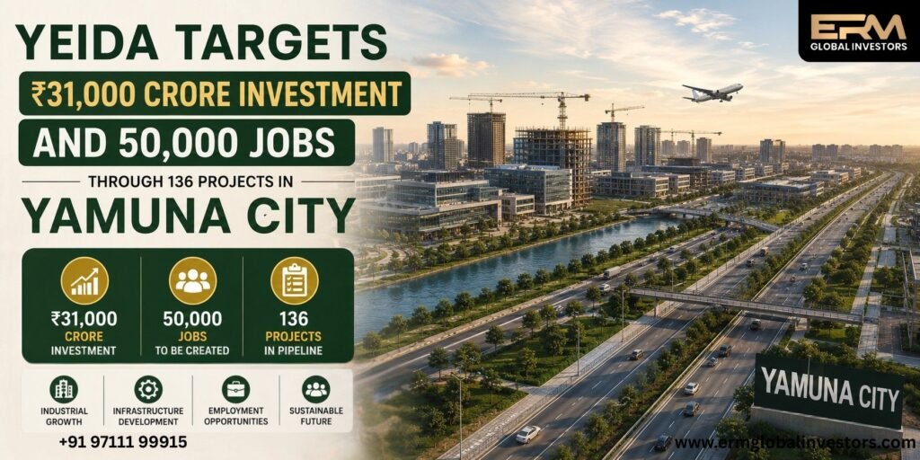 YEIDA Targets ₹31,000 Crore Investment and 50,000 Jobs Through 136 Projects in Yamuna City