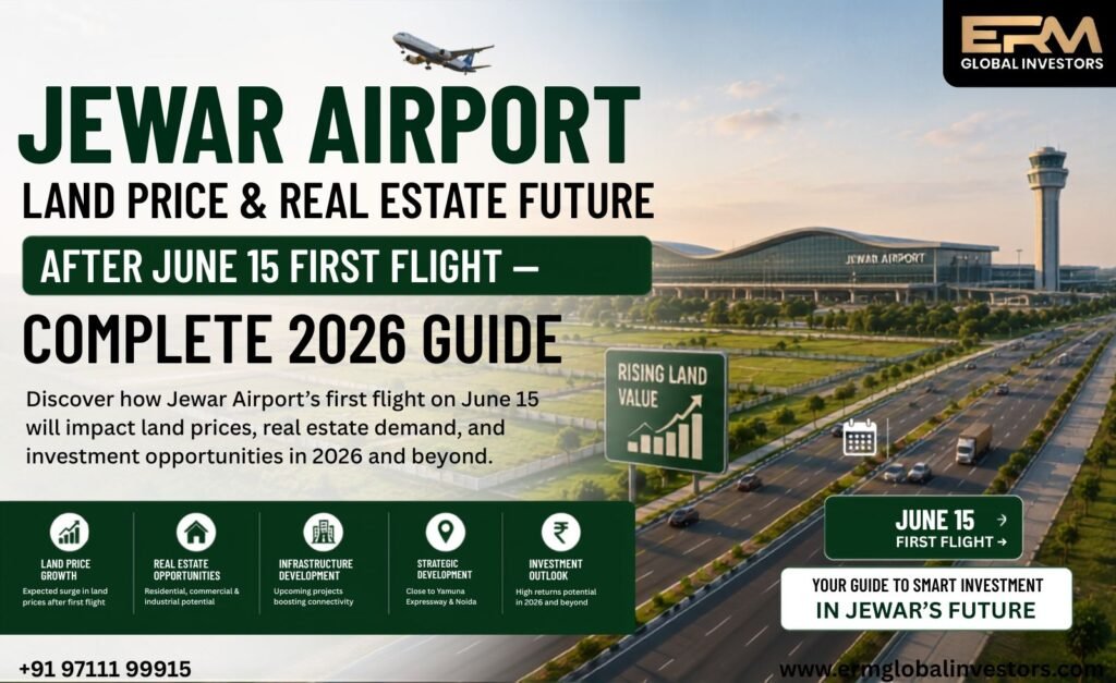 Jewar Airport Land Price & Real Estate Future After June 15 First Flight — Complete 2026 Guide