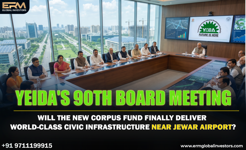 YEIDA’s 90th Board Meeting: Will the New Corpus Fund Finally Deliver World-Class Civic Infrastructure Near Jewar Airport?