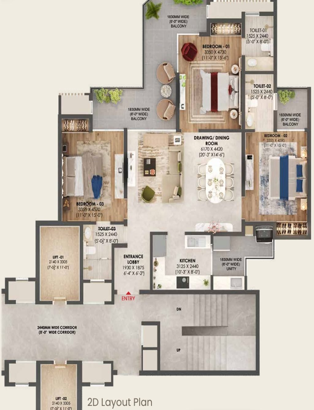 1BHK & 2BHK Apartment